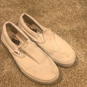 Slip on white vans
